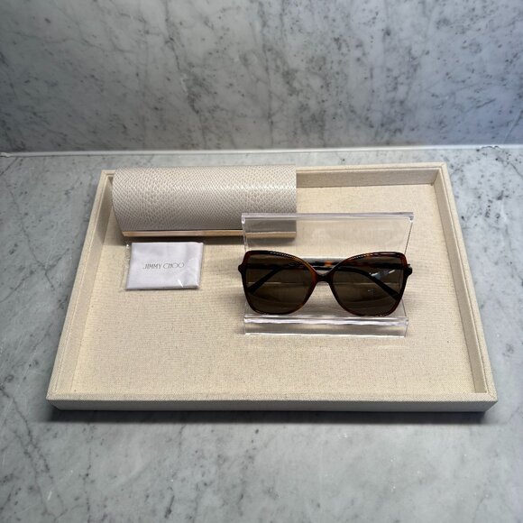 Jimmy Choo Accessories - Jimmy Choo FEDE Tortoiseshell Sunglasses